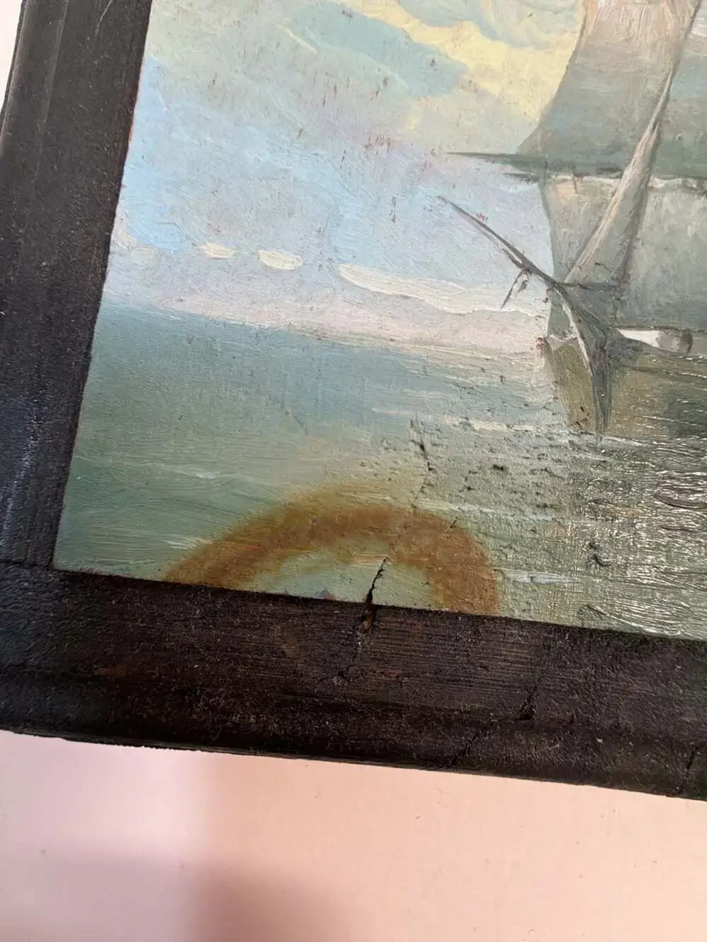 M. Jaroszko Nautical Seascape‎ Ship Oil Painting